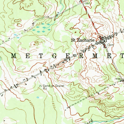 United States Geological Survey Saint Zacharie, ME (1957, 62500-Scale) digital map