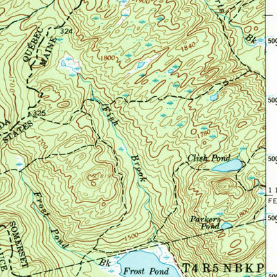 United States Geological Survey Saint Zacharie, ME (1957, 62500-Scale) digital map