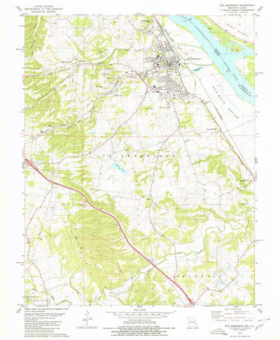 United States Geological Survey Sainte Genevieve, MO-IL (1979, 24000-Scale) digital map