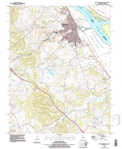 United States Geological Survey Sainte Genevieve, MO-IL (1993, 24000-Scale) digital map