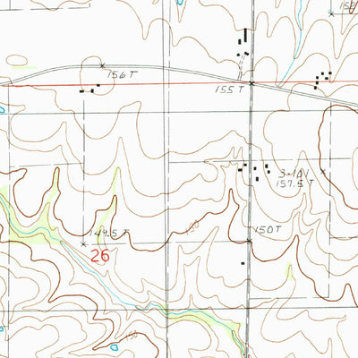 United States Geological Survey Sainte Marie, IL (1985, 24000-Scale) digital map
