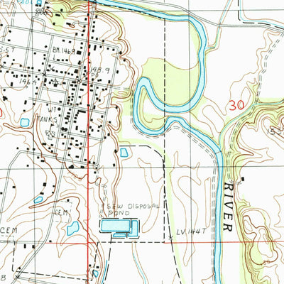 United States Geological Survey Sainte Marie, IL (1985, 24000-Scale) digital map