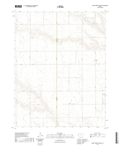 United States Geological Survey Sainte Theresa Church, KS (2022, 24000-Scale) digital map