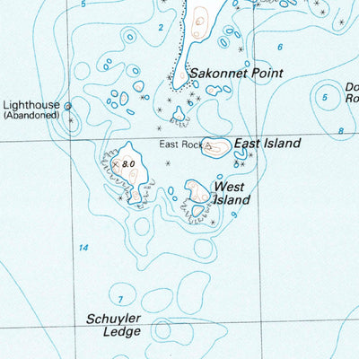 United States Geological Survey Sakonnet Point, RI-MA (1984, 25000-Scale) digital map