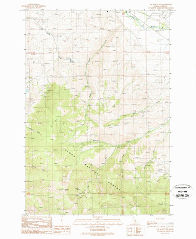 United States Geological Survey Sal Mountain, ID (1989, 24000-Scale) digital map