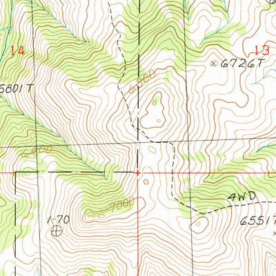 United States Geological Survey Sal Mountain, ID (1989, 24000-Scale) digital map
