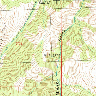 United States Geological Survey Sal Mountain, ID (1989, 24000-Scale) digital map