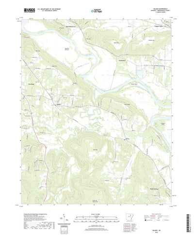 United States Geological Survey Salado, AR (2020, 24000-Scale) digital map