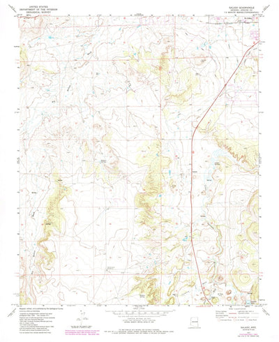 United States Geological Survey Salado, AZ (1971, 24000-Scale) digital map