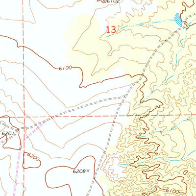 United States Geological Survey Salado, AZ (1971, 24000-Scale) digital map