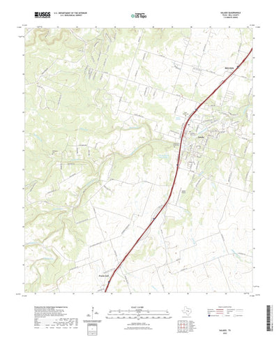 United States Geological Survey Salado, TX (2022, 24000-Scale) digital map