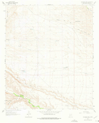 United States Geological Survey Saladone Tank, NM (1961, 24000-Scale) digital map