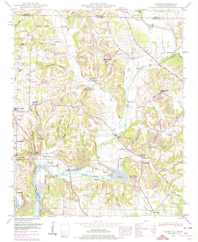 United States Geological Survey Salem, AL-TN (1948, 24000-Scale) digital map