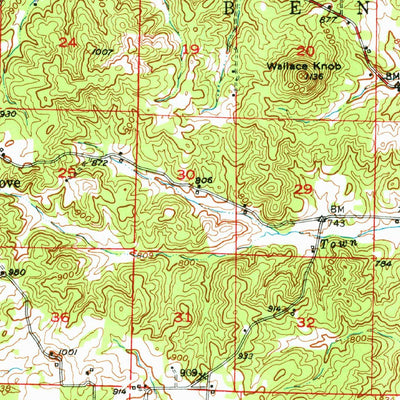 United States Geological Survey Salem, AR-MO (1950, 62500-Scale) digital map