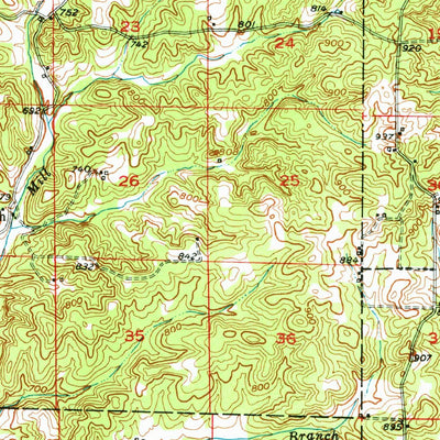 United States Geological Survey Salem, AR-MO (1950, 62500-Scale) digital map