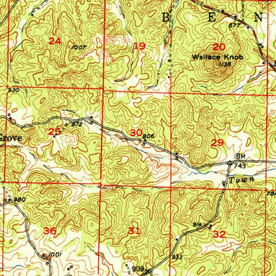 United States Geological Survey Salem, AR-MO (1951, 62500-Scale) digital map