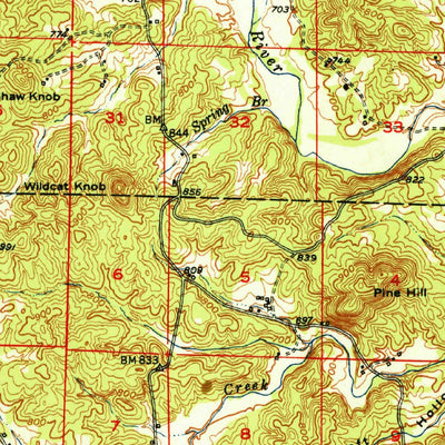 United States Geological Survey Salem, AR-MO (1951, 62500-Scale) digital map