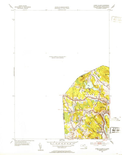 United States Geological Survey Salem Depot, NH-MA (1952, 31680-Scale) digital map