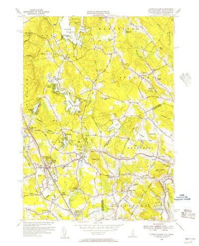 United States Geological Survey Salem Depot, NH-MA (1955, 31680-Scale) digital map
