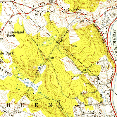 United States Geological Survey Salem Depot, NH-MA (1955, 31680-Scale) digital map