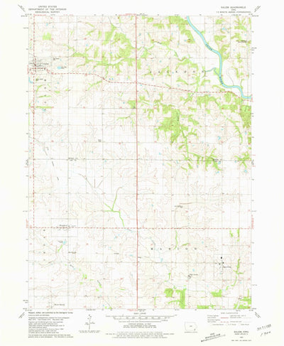 United States Geological Survey Salem, IA (1981, 24000-Scale) digital map