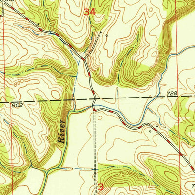 United States Geological Survey Salem, IN (1950, 24000-Scale) digital map
