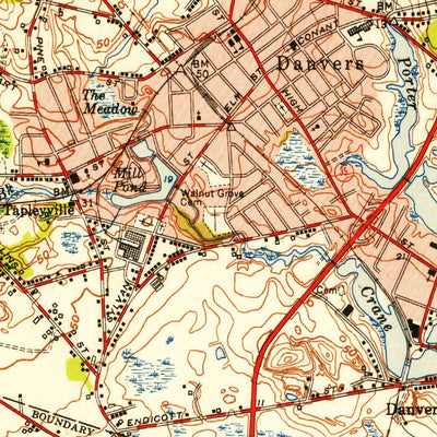 United States Geological Survey Salem, MA (1949, 31680-Scale) digital map