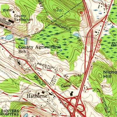 United States Geological Survey Salem, MA (1956, 24000-Scale) digital map
