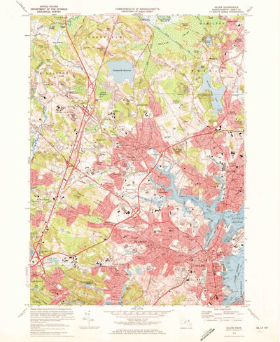 United States Geological Survey Salem, MA (1970, 24000-Scale) digital map
