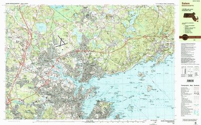 United States Geological Survey Salem, MA (1985, 25000-Scale) digital map