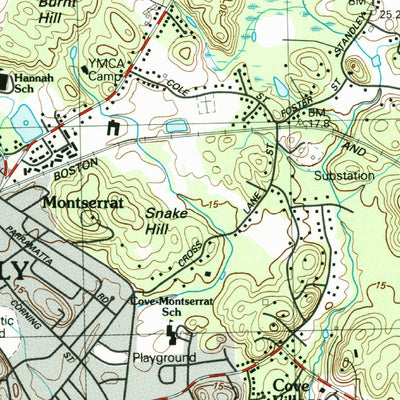 United States Geological Survey Salem, MA (1985, 25000-Scale) digital map