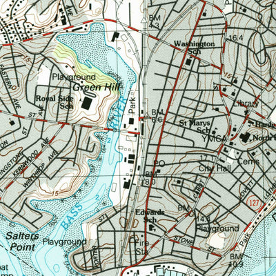 United States Geological Survey Salem, MA (1985, 25000-Scale) digital map