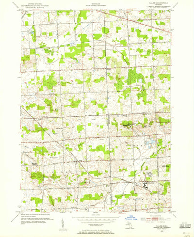 United States Geological Survey Salem, MI (1953, 24000-Scale) digital map