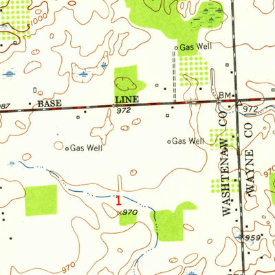 United States Geological Survey Salem, MI (1953, 24000-Scale) digital map