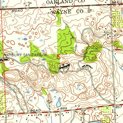 United States Geological Survey Salem, MI (1953, 24000-Scale) digital map
