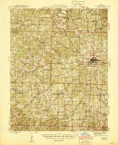 United States Geological Survey Salem, MO (1945, 62500-Scale) digital map