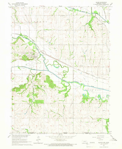 United States Geological Survey Salem, NE-KS (1965, 24000-Scale) digital map