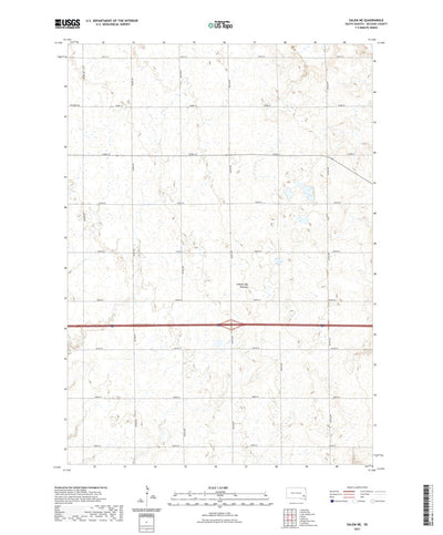 United States Geological Survey Salem NE, SD (2021, 24000-Scale) digital map
