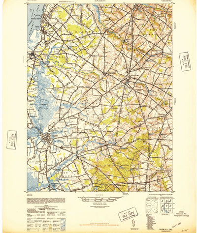 United States Geological Survey Salem, NJ-DE (1948, 62500-Scale) digital map