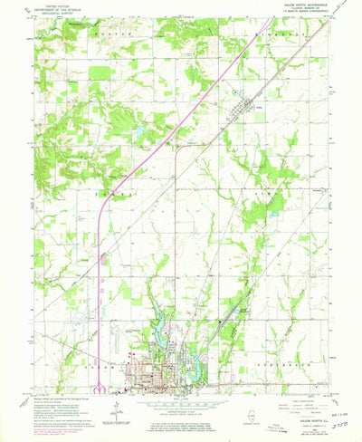 United States Geological Survey Salem North, IL (1965, 24000-Scale) digital map
