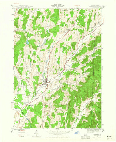 United States Geological Survey Salem, NY-VT (1944, 24000-Scale) digital map