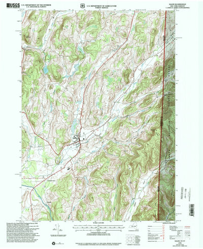 United States Geological Survey Salem, NY-VT (1995, 24000-Scale) digital map