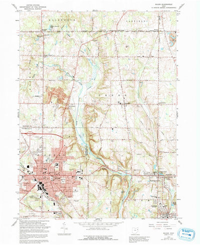 United States Geological Survey Salem, OH (1966, 24000-Scale) digital map