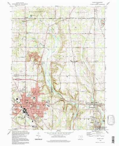 United States Geological Survey Salem, OH (1994, 24000-Scale) digital map