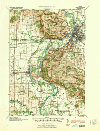 United States Geological Survey Salem, OR (1940, 62500-Scale) digital map