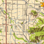 United States Geological Survey Salem, OR (1953, 250000-Scale) digital map