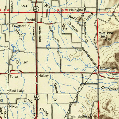 United States Geological Survey Salem, OR (1954, 250000-Scale) digital map