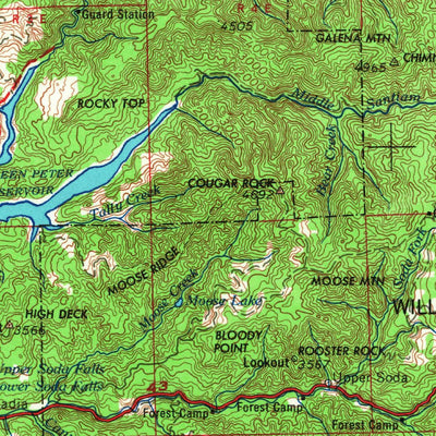 United States Geological Survey Salem, OR (1960, 250000-Scale) digital map