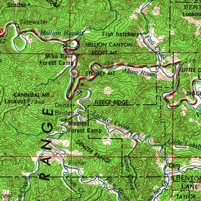 United States Geological Survey Salem, OR (1963, 250000-Scale) digital map