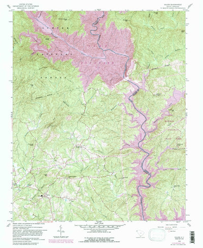 United States Geological Survey Salem, SC (1959, 24000-Scale) digital map